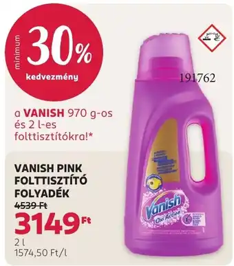 Vanish pink folttisztító folyadék