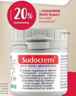 Rossmann Sudocrem multi-expert bőrvédő krém ajánlat