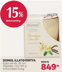 Rossmann Domol illatgyertya ajánlat