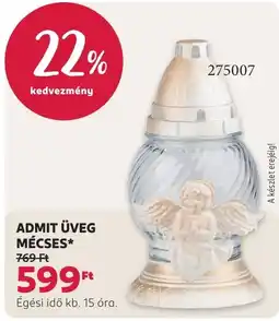 Rossmann Admit üveg mécses ajánlat