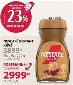 Rossmann Nescafe instant kave ajánlat