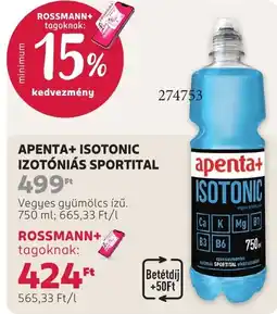 Rossmann apenta+ isotonic sportital ajánlat