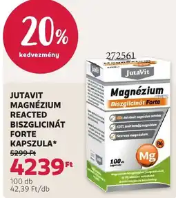 Rossmann Jutavit magnézium reacted biszglicinát forte kapszula ajánlat