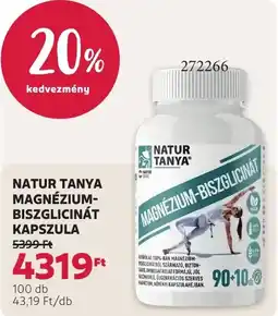 Rossmann Natur tanya magnézium-biszglicinát kapszula ajánlat
