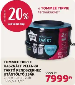 Rossmann Tommee tippee használt pelenka tartó rendszerhez utántöltő zsák ajánlat