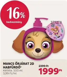 Rossmann Mancs őrjárat 2d habfürdő ajánlat