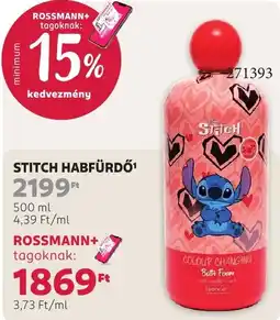 Rossmann Stitch habfürdő ajánlat