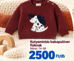 Pepco Do & Co kutyamintás babapulóver ajánlat