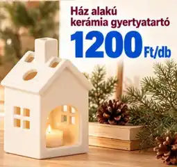 Pepco Ház alakú kerámia gyertyatartó ajánlat