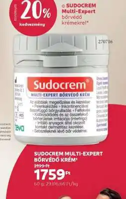 Rossmann SUDOCREM MULTI-EXPERT BŐRVÉDŐ KRÉM ajánlat