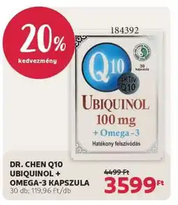 Rossmann DR. CHEN Q10 UBIQUINOL + OMEGA-3 KAPSZULA ajánlat