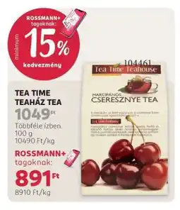 Rossmann TEA TIME TEAHÁZ TEA ajánlat