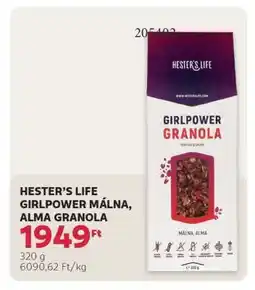 Rossmann HESTER’S LIFE GIRLPOWER MÁLNA, ALMA GRANOLA ajánlat