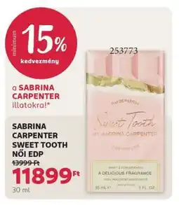 Rossmann SABRINA CARPENTER SWEET TOOTH NŐI EDP ajánlat
