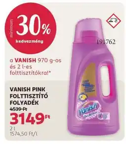 Rossmann VANISH PINK FOLTTISZTÍTÓ FOLYADÉK ajánlat