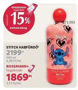 Rossmann STITCH HABFÜRDŐ ajánlat