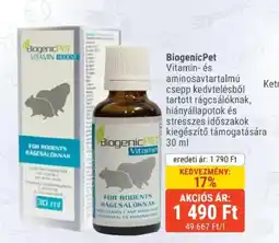 Alpha Zoo BiogenicPet vitamin- és aminosavtartalmú ajánlat