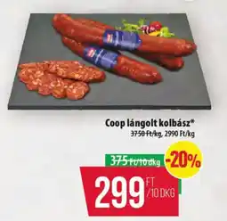 Coop Coop lángolt kolbász ajánlat