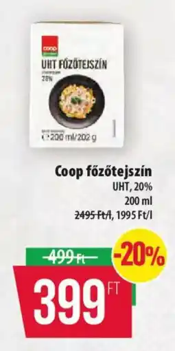 Coop Coop főzötejszín ajánlat