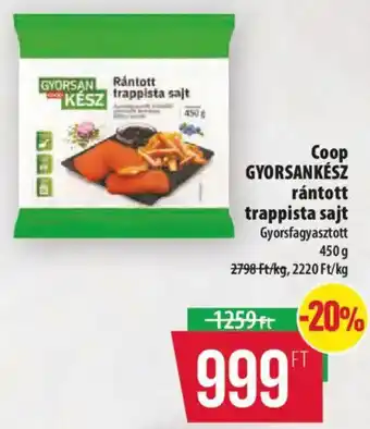 Coop Coop rántott trappista sajt ajánlat