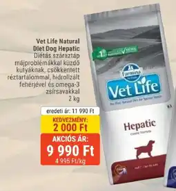 Alpha Zoo vet life natural diet dog hepatic ajánlat