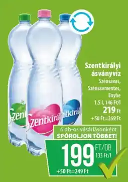 Coop Szentkirályi ásványvíz ajánlat