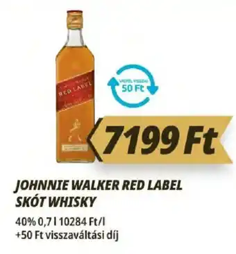 Johnnie walker red label skót whisky