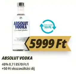 Príma Absolut vodka ajánlat