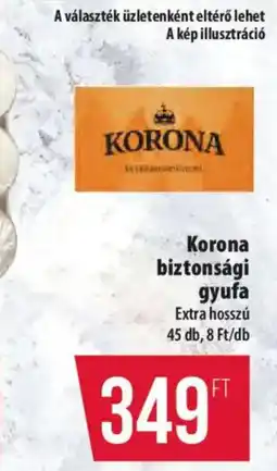 Coop korona biztonsági gyufa ajánlat