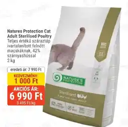 Alpha Zoo Nature's Protection Cat Adult Sterilised Poultry ajánlat