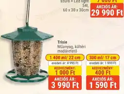 Alpha Zoo Trixie műanyag kültéri madáretető ajánlat