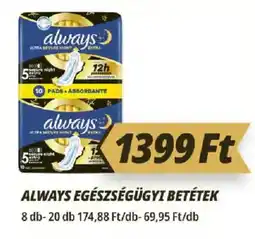 Príma Always egészségügyi betétek ajánlat