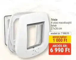 Alpha Zoo Trixie 4 utas macskaajtó fehér ajánlat