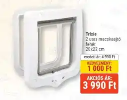 Alpha Zoo Trixie 2 utas macskaajtó fehér ajánlat