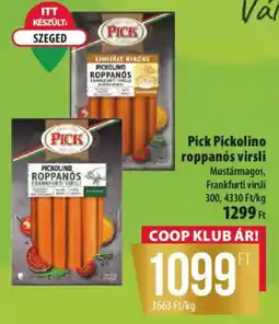 Coop Pick pickolino roppanós virsli ajánlat