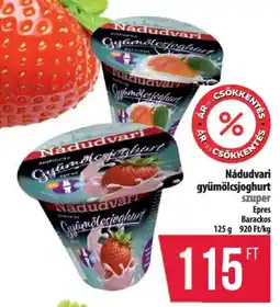 Coop Nádudvari gyümölcsjoghurt ajánlat