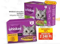 Alpha Zoo Whiskas alutasakos multipack ajánlat