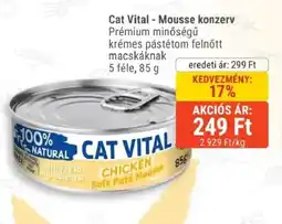 Alpha Zoo cat vital mousse konzerv ajánlat