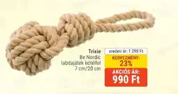 Alpha Zoo Trixie Be Nordic labdajáték kötéllel ajánlat