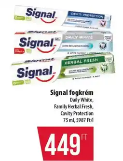 Coop Signal fogkrém ajánlat