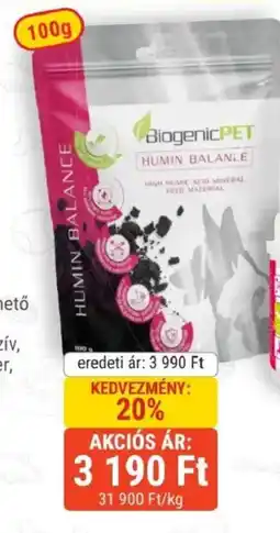 Alpha Zoo Biogenic pet humin balance ajánlat