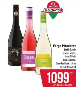 Coop Varga pincészet ajánlat