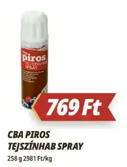 Príma Cba piros tejszínhab spray ajánlat