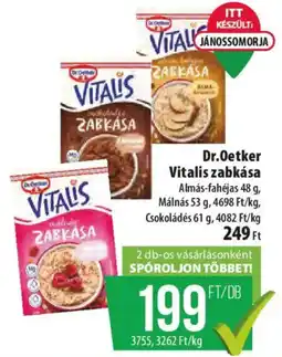 Coop Dr.Oetker vitalis zabkása ajánlat