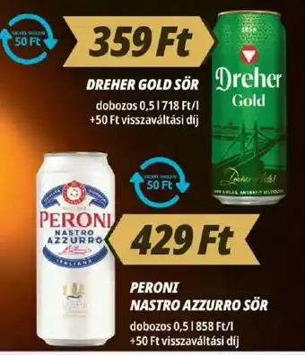 Príma Dreher gold sör ajánlat