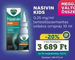 Mosoly patikák Nasivin kids ajánlat