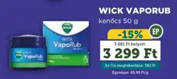 Mosoly patikák wick vaporub ajánlat