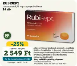 Mosoly patikák rubisept szopogató tabletta ajánlat