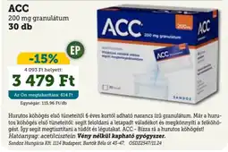 Mosoly patikák ACC 200 mg granulátum ajánlat