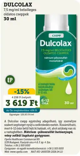 Mosoly patikák Dulcolax ajánlat
